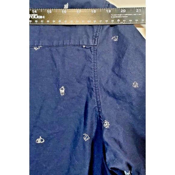 H&M Medium Dark Blue Button Up Shirt Beach  Men's  Streetwear Divided Summer - Picture 5 of 9